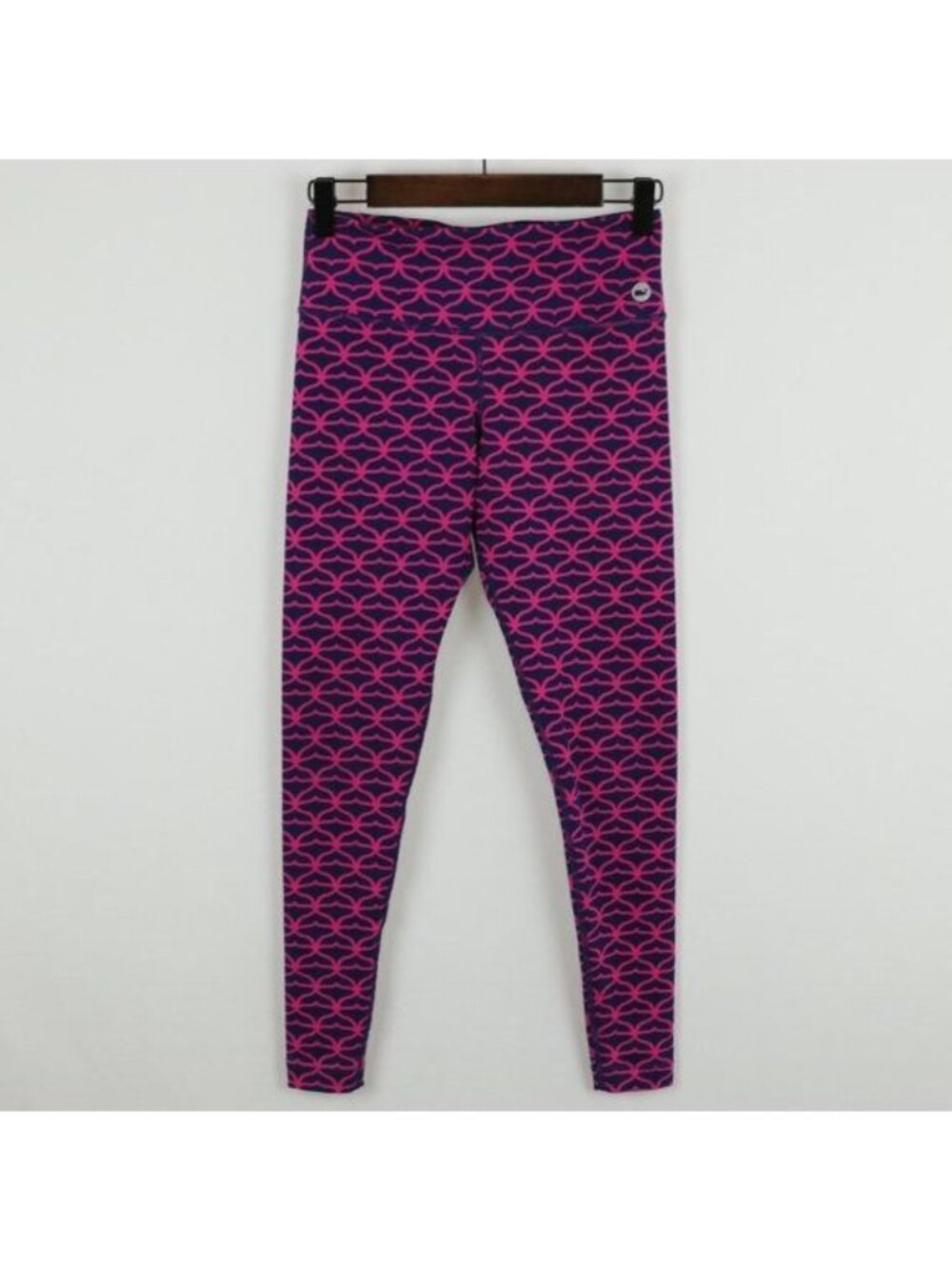 Vineyard Vines Women's Extra Small Blue Pink Whale Tail Mid Rise Leggings